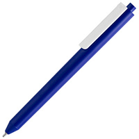 Пластиковые ручки - Ручка шариковая Pigra P03 Mat, темно-синяя с белым - Ручка шариковая Pigra P03 Mat, темно-синяя с белым