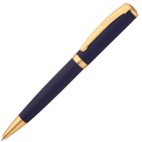 Металлические ручки - Ручка шариковая Forza, синяя с золотистым - Ручка шариковая Forza, синяя с золотистым