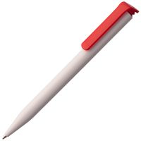 Пластиковые ручки - Ручка шариковая Senator Super Hit, белая с красным - Ручка шариковая Senator Super Hit, белая с красным