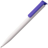 Пластиковые ручки - Ручка шариковая Senator Super Hit, белая с темно-синим - Ручка шариковая Senator Super Hit, белая с темно-синим