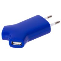 Зарядные устройства и адаптеры - Сетевое зарядное устройство Uniscend Double USB, синее - Сетевое зарядное устройство Uniscend Double USB, синее