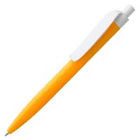 Пластиковые ручки - Ручка шариковая Prodir QS01 PMP-P, оранжевая с белым - Ручка шариковая Prodir QS01 PMP-P, оранжевая с белым