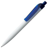 Пластиковые ручки - Ручка шариковая Prodir QS01 PMT-T, бело-синяя - Ручка шариковая Prodir QS01 PMT-T, бело-синяя