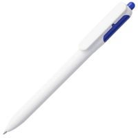 Пластиковые ручки - Ручка шариковая Bolide, белая с синим - Ручка шариковая Bolide, белая с синим