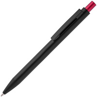 Металлические ручки - Ручка шариковая Chromatic, черная с красным - Ручка шариковая Chromatic, черная с красным
