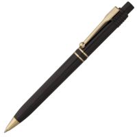 Пластиковые ручки - Ручка шариковая Raja Gold, черная - Ручка шариковая Raja Gold, черная