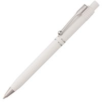 Пластиковые ручки - Ручка шариковая Raja Chrome, белая - Ручка шариковая Raja Chrome, белая