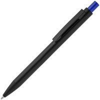 Металлические ручки - Ручка шариковая Chromatic, черная с синим - Ручка шариковая Chromatic, черная с синим