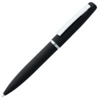 Металлические ручки - Ручка шариковая Bolt Soft Touch, черная - Ручка шариковая Bolt Soft Touch, черная