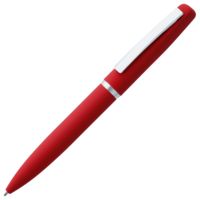 Металлические ручки - Ручка шариковая Bolt Soft Touch, красная - Ручка шариковая Bolt Soft Touch, красная