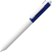 Пластиковые ручки - Ручка шариковая Hint Special, белая с синим - Ручка шариковая Hint Special, белая с синим