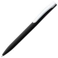 Пластиковые ручки - Ручка шариковая Pin Soft Touch, черная - Ручка шариковая Pin Soft Touch, черная