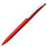 Пластиковые ручки - Ручка шариковая Pin Soft Touch, красная - Ручка шариковая Pin Soft Touch, красная