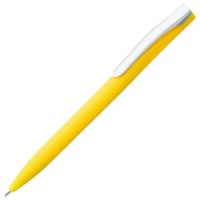 Пластиковые ручки - Ручка шариковая Pin Soft Touch, желтая - Ручка шариковая Pin Soft Touch, желтая