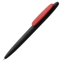 Пластиковые ручки - Ручка шариковая Prodir DS5 TRR-P Soft Touch, черная с красным - Ручка шариковая Prodir DS5 TRR-P Soft Touch, черная с красным