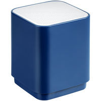 Портативные колонки - Беспроводная колонка с подсветкой логотипа Glim, синяя - Беспроводная колонка с подсветкой логотипа Glim, синяя