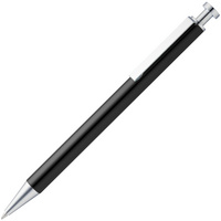 Металлические ручки - Ручка шариковая Attribute, черная - Ручка шариковая Attribute, черная