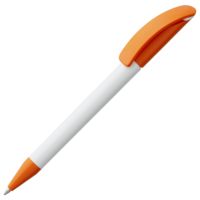 Пластиковые ручки - Ручка шариковая Prodir DS3 TPP Special, белая с оранжевым - Ручка шариковая Prodir DS3 TPP Special, белая с оранжевым