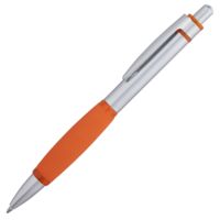 Металлические ручки - Ручка шариковая Boomer, с оранжевыми элементами - Ручка шариковая Boomer, с оранжевыми элементами