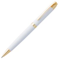 Металлические ручки - Ручка шариковая Razzo Gold, белая - Ручка шариковая Razzo Gold, белая