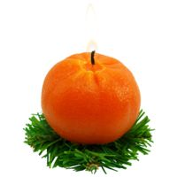 Новогодние свечи и подсвечники - Свеча «Мандарин» - Свеча «Мандарин»