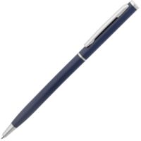 Металлические ручки - Ручка шариковая Hotel Chrome, ver.2, матовая синяя - Ручка шариковая Hotel Chrome, ver.2, матовая синяя
