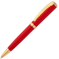 Металлические ручки - Ручка шариковая Forza, красная с золотистым - Ручка шариковая Forza, красная с золотистым
