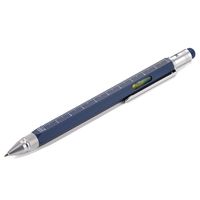 Металлические ручки - Ручка шариковая Construction, мультиинструмент, синяя - Ручка шариковая Construction, мультиинструмент, синяя