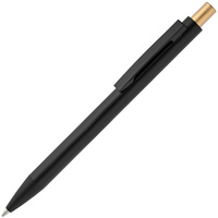 Металлические ручки - Ручка шариковая Chromatic, черная с золотистым - Ручка шариковая Chromatic, черная с золотистым