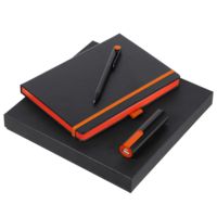 Наборы с ручками - Набор Black Energy, черно-оранжевый - Набор Black Energy, черно-оранжевый