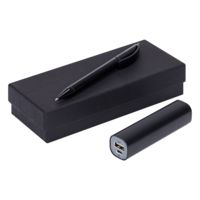 Наборы с ручками - Набор Couple: аккумулятор и ручка, черный - Набор Couple: аккумулятор и ручка, черный