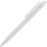 Пластиковые ручки - Ручка шариковая Crest, белая - Ручка шариковая Crest, белая