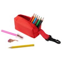 Карандаши - Набор Hobby с цветными карандашами и точилкой, красный - Набор Hobby с цветными карандашами и точилкой, красный