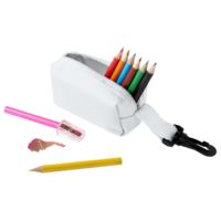 Карандаши - Набор Hobby с цветными карандашами и точилкой, белый - Набор Hobby с цветными карандашами и точилкой, белый