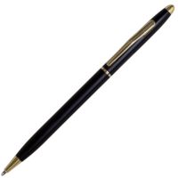 Металлические ручки - Ручка шариковая Hotel Plus, черная - Ручка шариковая Hotel Plus, черная