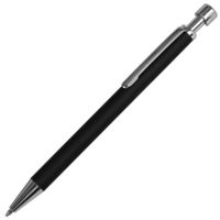 Металлические ручки - Ручка шариковая Forcer, черная - Ручка шариковая Forcer, черная