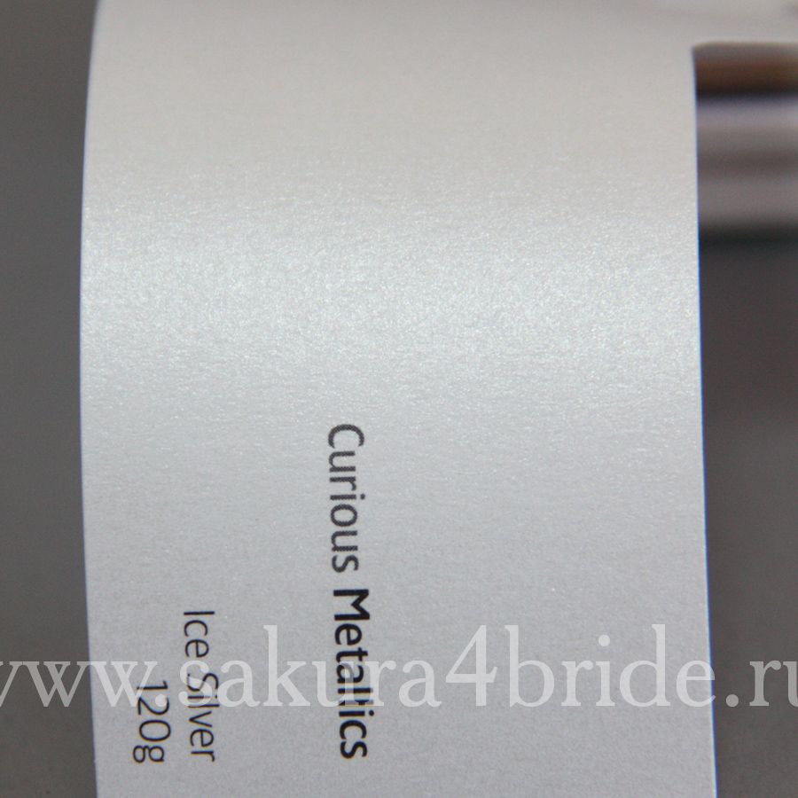 Дизайнерские бумаги и картон - Кириус Металлик белый иней 300г/м2