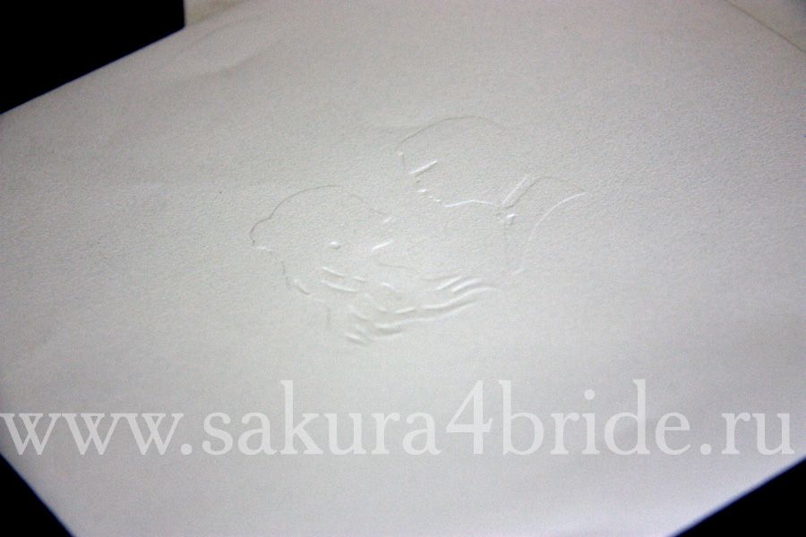 Свадебные приглашения САКУРА - Классическое белое приглашение из хлопковой бумаги с узорами по краям, где применяется высокая печать. Смотрится дорого и красиво.