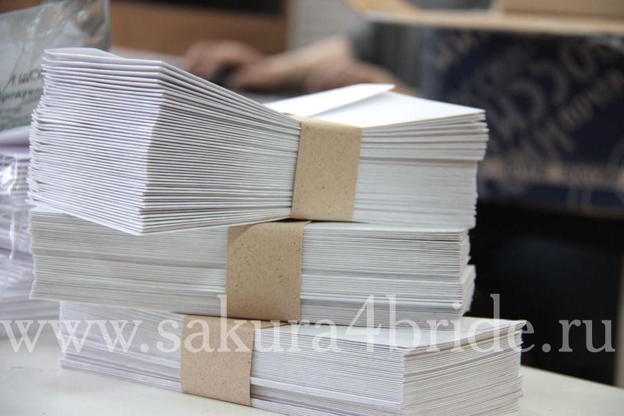 Конверты САКУРА - Конверт для приглашений или денег, может быть изготовлен из любой бумаги, размер 22х11 см