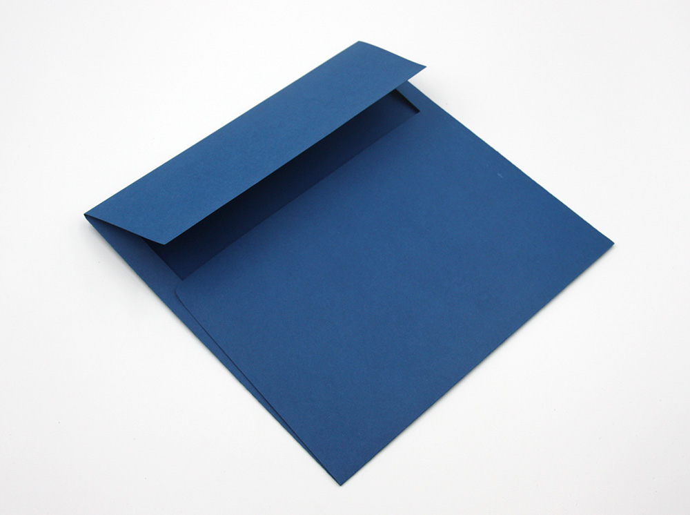 Конверт для приглашения - Синий плотный