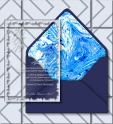 Приглашения ручной работы, индивидуальный дизайн САКУРА - 11310 - Прозрачные премиум приглашения на свадьбу из акрила
