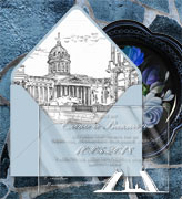 Приглашения ручной работы, индивидуальный дизайн САКУРА - 11312 - Прозрачные премиум приглашения на свадьбу из акрила