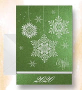 Поздравительные открытки с Новым годом методом шелкографии - 40708 - 