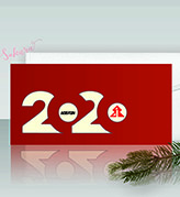 Поздравительные открытки с новым годом с лазерной резкой - 40729 - 