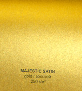Дизайнерские бумаги и картон - Маджестик Золотой сатин 250г/м2 - 