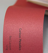 Дизайнерские бумаги и картон - Кириус Металлик красный лак 300г/м2 - 