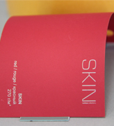 Тактильный дизайнерский картон SKIN и TouchCover - Скин красный 270гр - 