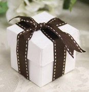 Подарочные коробочки на заказ - White & Brown - 