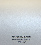 Дизайнерский картон металлик перламутр Маджестик и Кириус - Маджестик Белый сатин 250г/м2 - 