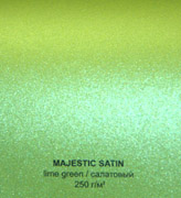 Дизайнерский картон металлик перламутр Маджестик и Кириус - Маджестик Салатовый сатин 250г/м2 - 